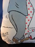 OLDJOB×SWINDLE 5th　Cushion doll "SLOP"(GRAY×DOT)