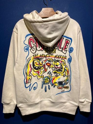 Wino ”SWINDLE 11→12” AIR BRUSH SWEAT PARKA