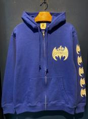 EDWARD LOW×Fz ”BATSWINDLE” ZIP SWEAT PARKA (BLUE)