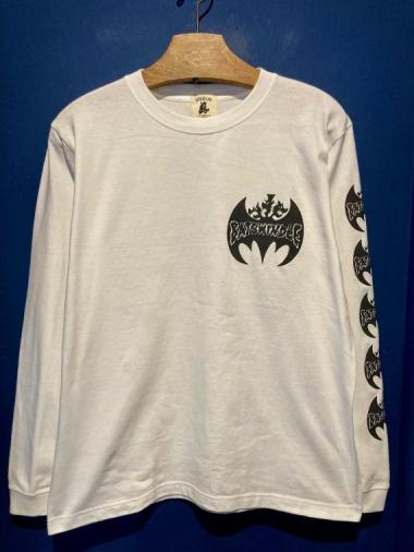 EDWARD LOW×Fz ”BATSWINDLE” L/S T (WHITE)