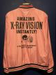 EDWARD LOW ”X-Ray Spex” Stadium Jacket (PINK)