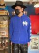 EDWARD LOW×Fz ”BATSWINDLE” ZIP SWEAT PARKA (BLUE)