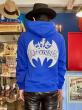 EDWARD LOW×Fz ”BATSWINDLE” ZIP SWEAT PARKA (BLUE)