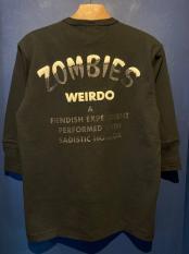 WEIRDO / GORILLA ZOMBIES - H/S HENRY T-SH (BLACK)