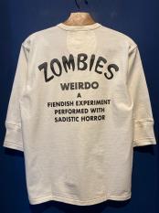 WEIRDO / GORILLA ZOMBIES - H/S HENRY T-SH (WHITE)