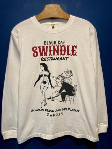 EDWARD LOW×Fz ”Restaurant” L/S T (WHITE)