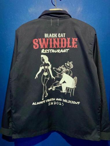 EDWARD LOW×Fz ”Restaurant” SWING TOP (NAVY)
