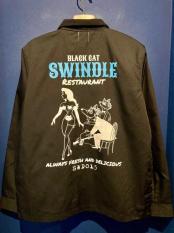 EDWARD LOW×Fz ”Restaurant” SWING TOP (BLACK)