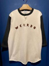 WEIRDO / BASEBALL HENRY T-SHIRTS (IVO×BLK)