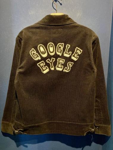 NORTH NO NAME/"GOOGLE EYES" CORDUROY JKT (BLACK)