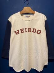 WEIRDO / WRD SCHOOL - TWO TONE T-SHIRTS (NAVY)