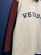 WEIRDO / WRD SCHOOL - TWO TONE T-SHIRTS (BURGUNDY)
