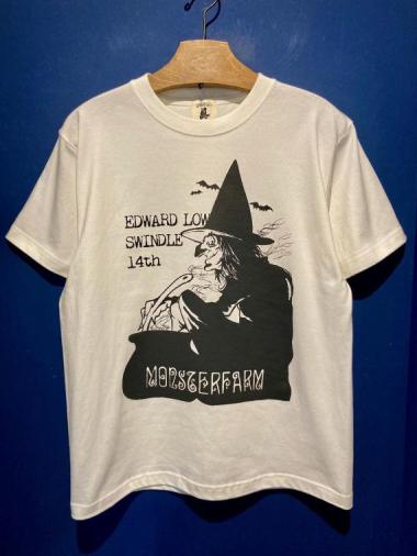 EDWARD LOW×MONSTER FARM ”Witch” Tee (WHT)