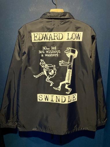 EDWARD LOW ”Washer” COACH JACKET (NAVY)