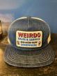 WEIRDO / LIVING DEAD - DENIM TRUCKER CAP (INDIGO)