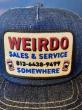 WEIRDO / LIVING DEAD - DENIM TRUCKER CAP (INDIGO)