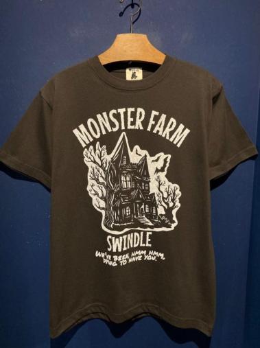 EDWARDLOW / MONSTER FARM × SWINDLE Tee (BLK)