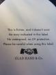 GLAD HAND　GH LUGGAGE LABEL