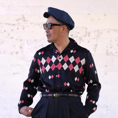 【予約】The Groovin High/ 50s L/S Shirt - Argyle