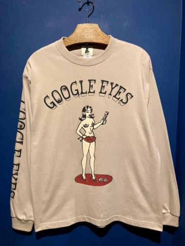 EDWARD LOW / ”GOOGLE EYES” L/S T (PINK)