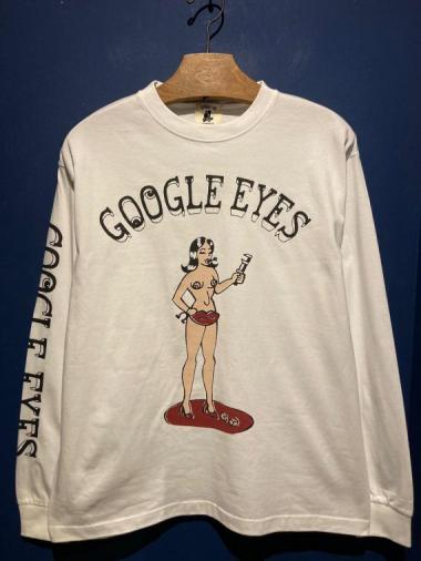 EDWARD LOW / ”GOOGLE EYES” L/S T (WHITE)