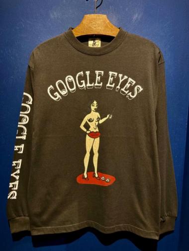 EDWARD LOW / ”GOOGLE EYES” L/S T (BLACK)