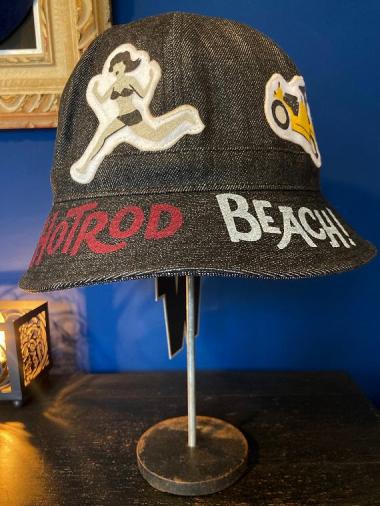 WEIRDO / HOTROD BEACH - SAILOR HAT (BLACK)