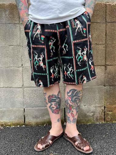 NORTH NO NAME /  ”Dancer pattern” Shorts(BLK)