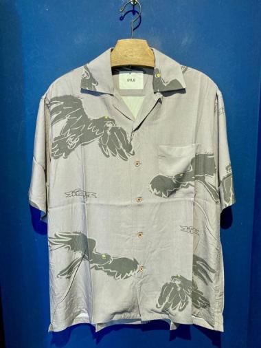 GAVIAL / s/s aloha shirts (Gray)