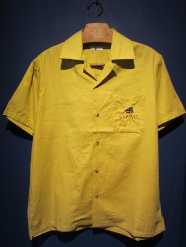 GAVIAL / s/s open shirts MUJI (yellow)