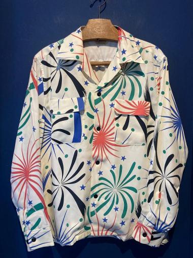 The Groovin High /Rayon L/S Shirt (Firework・IVORY)