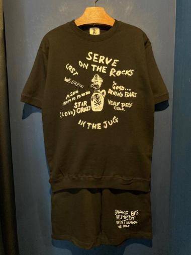 EDWARD LOW ”IN THE JUG" S/S SWEAT & SHORTS (BLACK)
