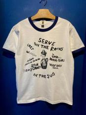 EDWARD LOW ”IN THE JUG" Ringer Tee (WHITE×NAVY)