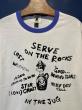 EDWARD LOW ”IN THE JUG" Ringer Tee (WHITE×BLUE)