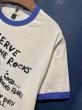 EDWARD LOW ”IN THE JUG" Ringer Tee (WHITE×BLUE)