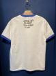 EDWARD LOW ”IN THE JUG" Ringer Tee (WHITE×BLUE)