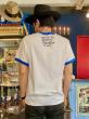 EDWARD LOW ”IN THE JUG" Ringer Tee (WHITE×BLUE)
