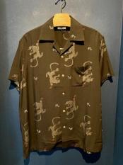 GAVIAL / s/s aloha shirts “black panther” (BLACK)