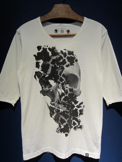 GAVIAL / 5s Uneck Tee"mannish skull"  (off white)