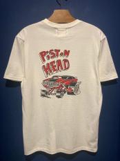 WEIRDO/PISTON HEAD - S/S T-SHIRTS (WHITE)