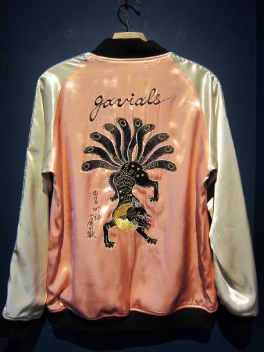 GAVIAL / souvenir jacket (PINK/BLACK)