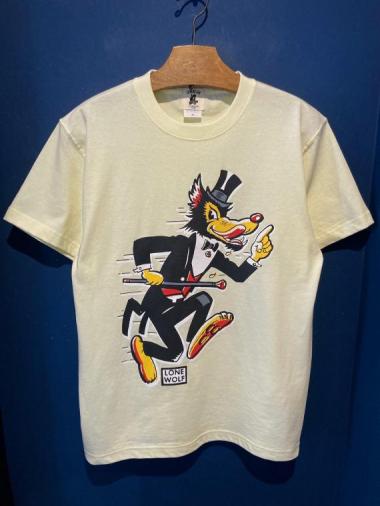EDWARD LOW×MFC ”LONE WOLF” Tee (Yellow)