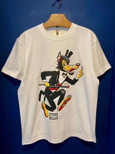 EDWARD LOW×MFC ”LONE WOLF” Tee (White)