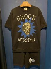 EDWARD LOW ”SHOCK" S/S SWEAT & SHORTS (BLACK)