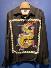 The Groovin High / Rayon L/S Shirt (Dragon・BLACK)