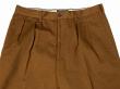 NORTH NO NAME/ TOW TUCK TROUSERS (BROWN)