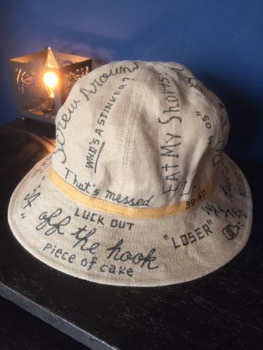 NORTH NO NAME/ ”MESSAGE” LINEN HAT