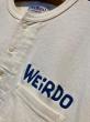 WEIRDO / LIVING DEAD - S/S HENRY T-SHIRTS (WHITE)