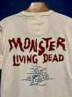 WEIRDO / LIVING DEAD - S/S HENRY T-SHIRTS (WHITE)