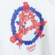 GAVIAL / s/s tee “anarchy wreath” (WHITE)